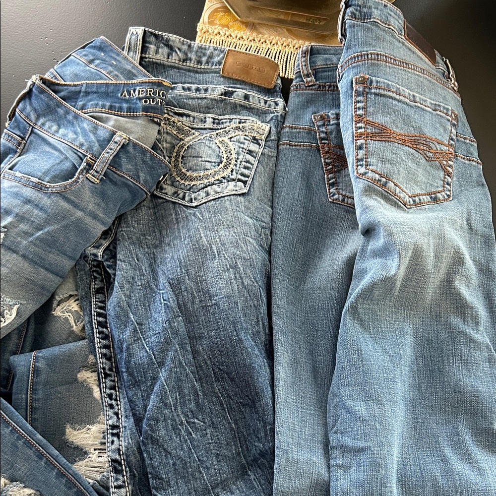 American Eagle Outfitters Blue Super Stretch Jeans - Big Star - Rank 45